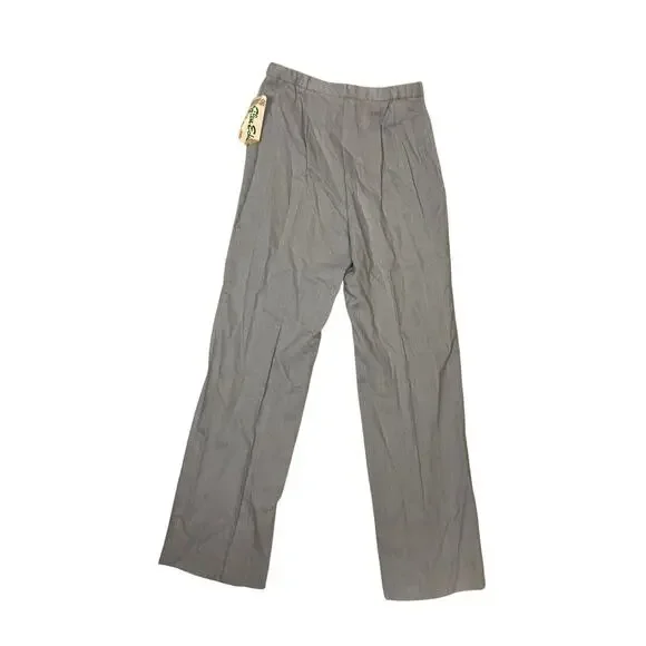 NWT Vintage 80s Glen Echo Sportswear Pants Women’s 12/L – Light Blue Grey High - Picture 6 of 7